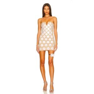 Gia Dress in Crystal Nue Studio small embellished sold out rare